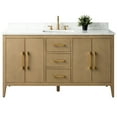 thumbnail image 4 of Vanity Art 60” Single Sink Bathroom Vanity Cabinet with Engineered Marble Countertop, 4 of 6