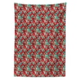 thumbnail image 3 of Ambesonne Hawaiian Tablecloth Rectangular Table Cover, Red Hibiscus Flowers, 60"x84", Multicolor, 3 of 4