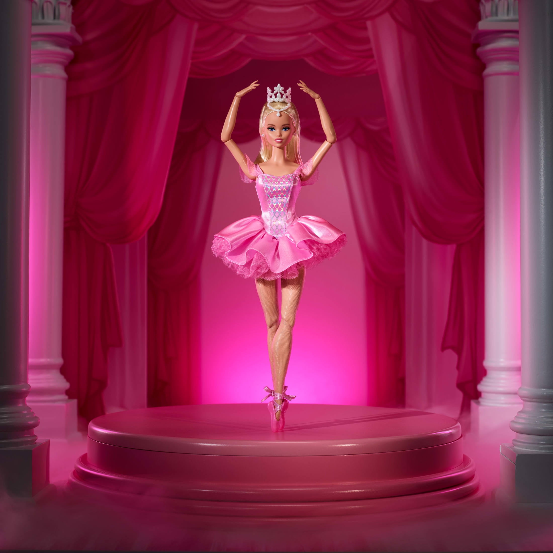 Barbie Signature Ballet Wishes Doll, Collectible Fashion Doll in Satiny, Pink Tutu