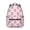 Football and Bow, variant on Football and Flower Slateblue Pattern Backpack for School, Cute School Bag with Adjustable Shoulder Straps and Padded Back, 15.3"x11"x7.1"