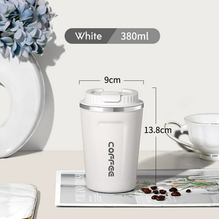 

12oz Thermos Coffee Traval Mug With Temperature Display Insulated Coffee Cup To Go Leak Proof Coffee Bottle for Car 380/510ml