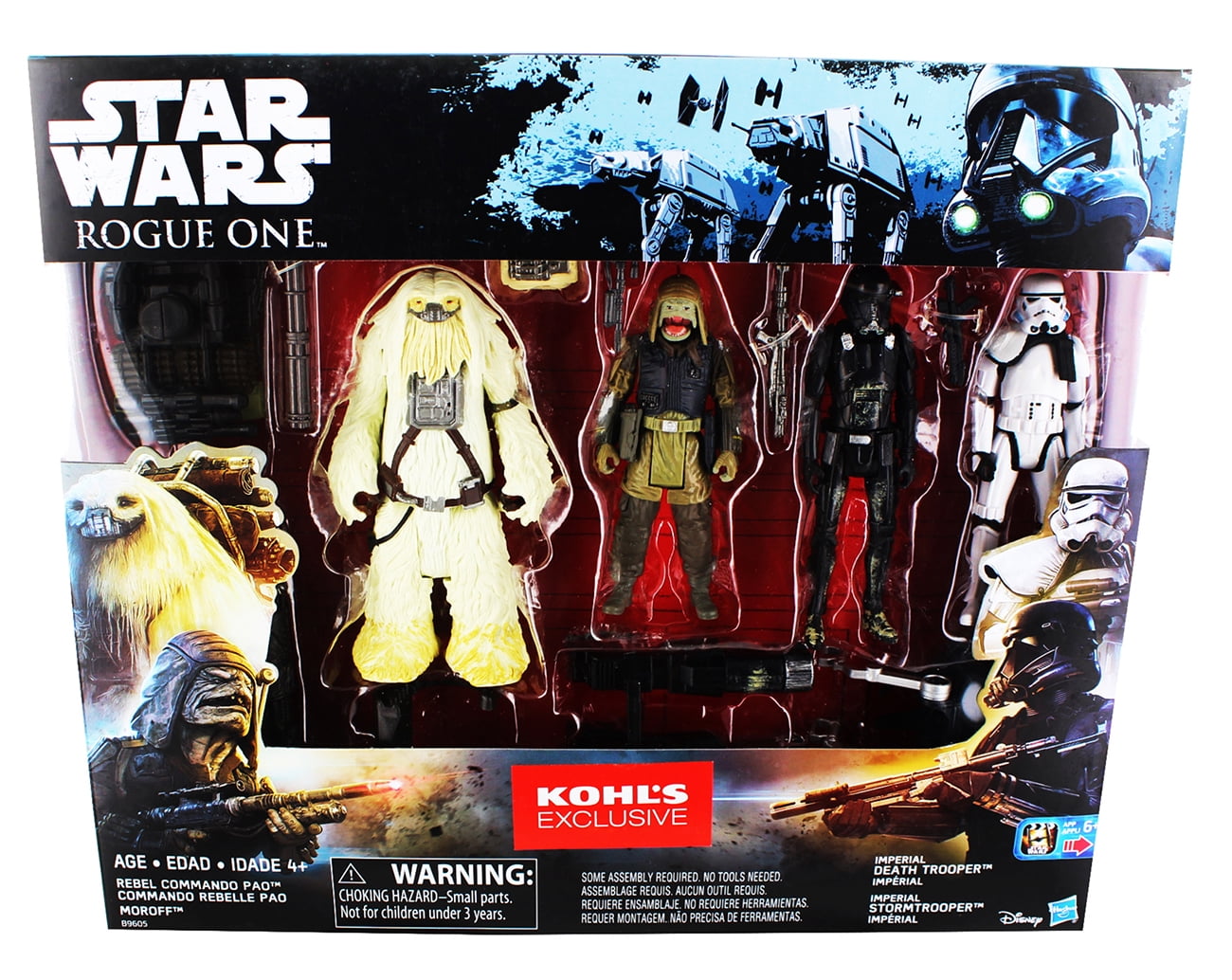Star Wars Rogue One Walmart Action Figure Set 3.75 Cassian JYN K2so for sale online 