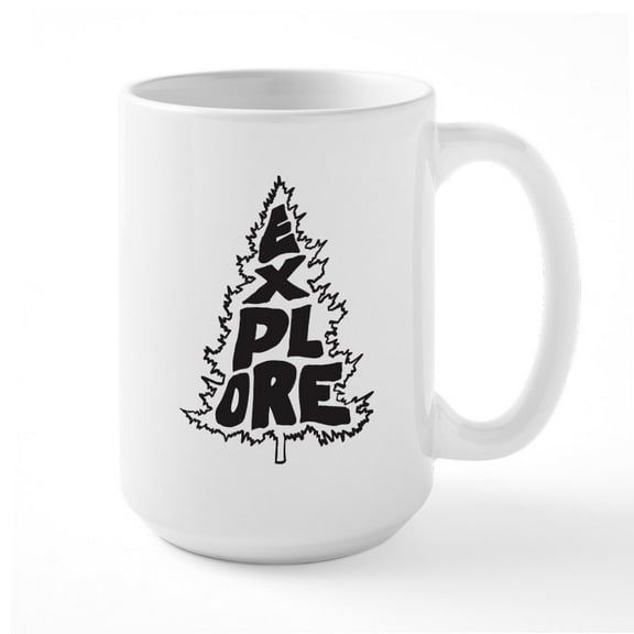 CafePress - Explore - 15 oz Ceramic Large White Novelty Mug