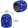 thumbnail image 2 of Tire Stem Valve Caps, Universal fit Valve Caps, 4pcs Rhinestone Fashion Stem Valve Caps Navy Blue, 2 of 7