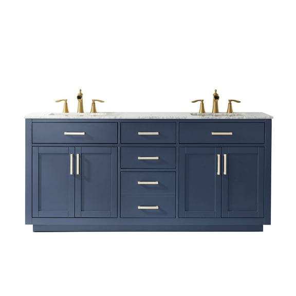 Altair 531072-Ca-Nm Ivy 72" Free Standing Double Basin Vanity Set - Blue
