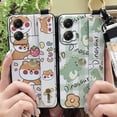 thumbnail image 5 of LYM-Phone Case For MOTO G Stylus 5G 2024, Shockproof Phone Holder Fashion Design Back Cover Kickstand Wristband Dirt-resistant Silicone Anti-dust Wrist Strap Cute Waterproof Soft case, 5 of 9