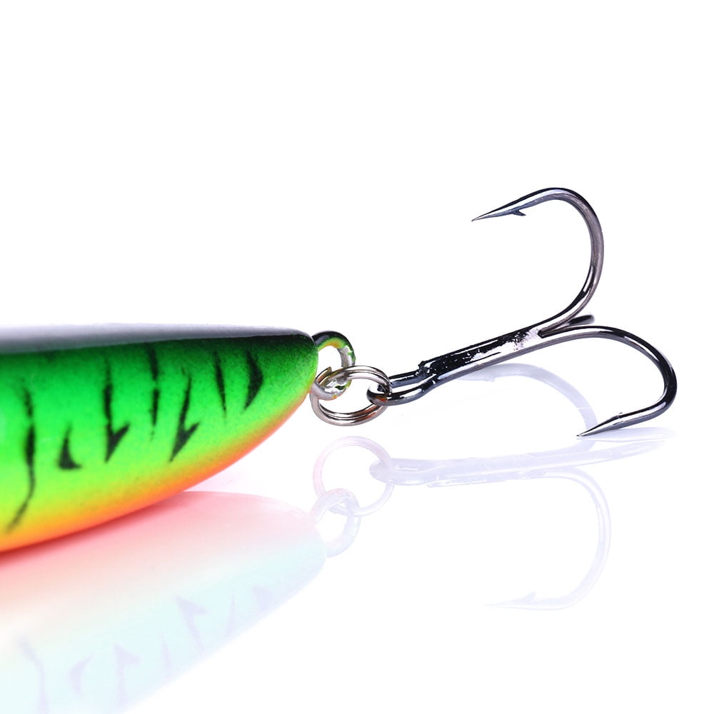 HENGJIA 6PCS Fishing Lures for Bass, Fishing Saltwater Popper Lures Large Topwater Fishing Lures Pencil Lures Sinking Hard Bait Pencil Popper Lure Surf Fishing Lures Pencil Lure, 4.72in/0.63oz
