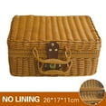 thumbnail image 1 of Picnic Basket Large Size Organizer Container Storage Basket With Lid, 1 of 2
