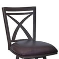 thumbnail image 3 of Armen Living Nova 30" Barstool in Auburn Bay Finish with Brown, 3 of 4