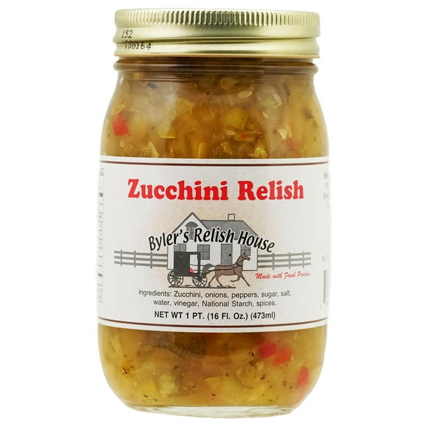 Byler's Relish House Homemade Amish Country Zucchini Relish 16 oz.