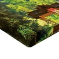 thumbnail image 2 of Ambesonne Nature Fitted Sheet, Latent Pavillion Cliff, Twin Size, Multicolor, 2 of 3
