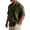 Army Green, variant on Mens Cuban Guayabera Shirts Button Down Short Sleeve Shirt Cotton Casual Summer Beach Wedding Shirts Cyan L