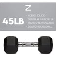 thumbnail image 3 of Kit De Pesas Para Hacer Ejercicio Par De Mancuernas Gym 45lb PARDELE 45LB HEXAGONAL, 3 of 8