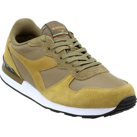 Diadora Mens Camaro Leather Running Casual Sneakers Shoes (Best Leather Running Shoes)