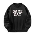 thumbnail image 1 of Sudadera para mujer, jersey informal de otoño para vacaciones, deportes, regalo de Navidad para mujer Negro, 1 of 7
