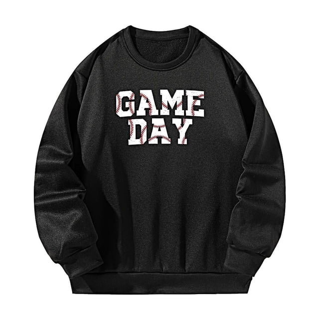 Sudadera para mujer, jersey informal de otoño para vacaciones, deportes, regalo de Navidad para mujer Negro