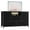 Black, variant on Senfot Storage Cabinet, 8 Drawer TV Stand with Cationic Fabric Drawers - Iron + MDF + PB, Tiger Stripe Pattern, Stylish & Practical TV Cabinet