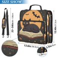 thumbnail image 2 of FORMRS Zipper Binder with Shoulder Strap 2-inch Ring 500 Sheet Capacity File Bag, Orange Halloween Cat, 2 of 5