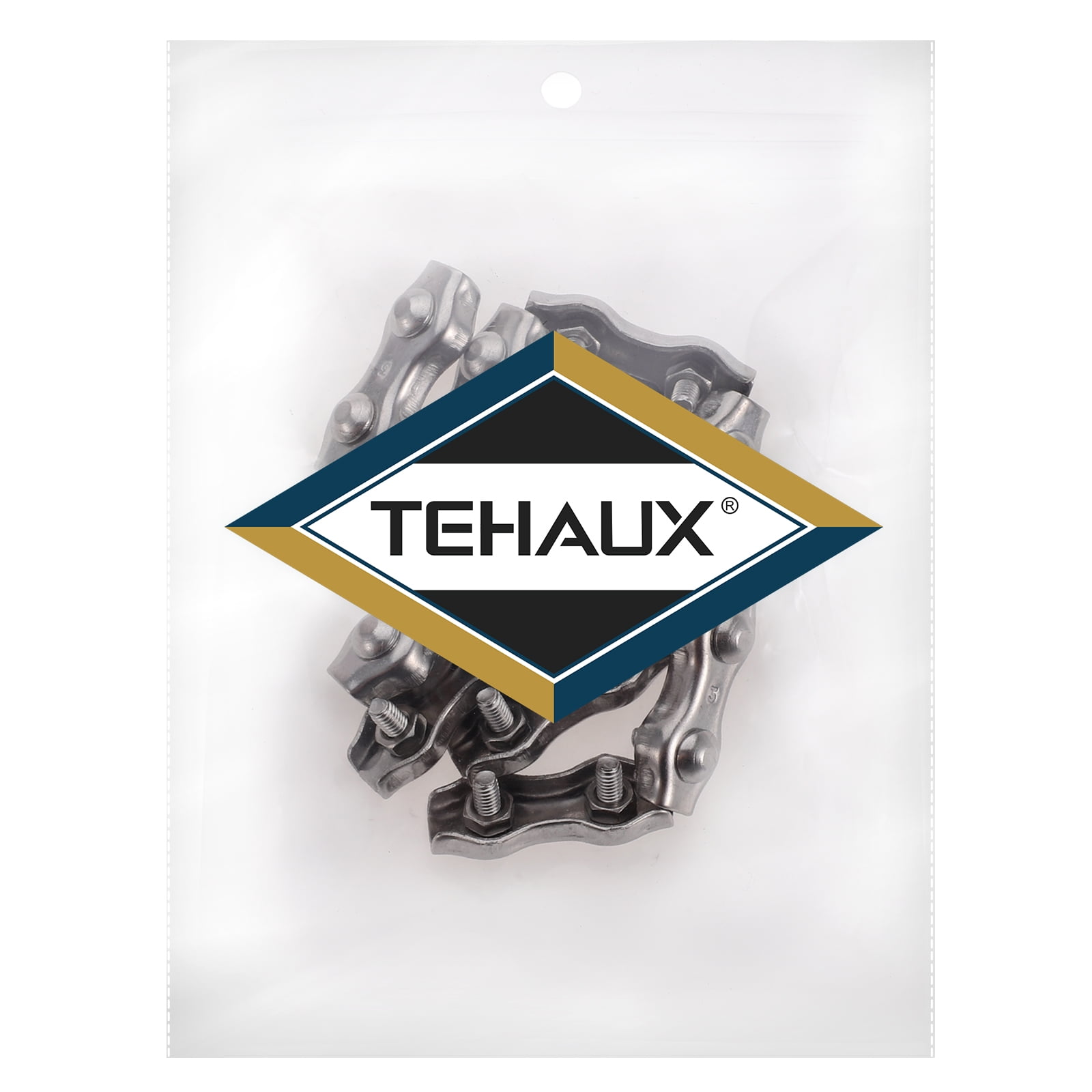 TEHAUX 10Pcs Stainless Steel Shelf Bracket Clips - Adjustable Shelf Support Pegs