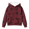 thumbnail image 2 of XXWXYD Tween Girls Hooded Sweatshirt Cute Star Graphic Oversized Long Sleeve Pullover Comfy Fall Winter Clothes for Kids, 2 of 4
