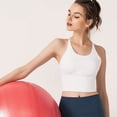thumbnail image 3 of URMAGIC Juniors Girls Strappy Crisscross Seamless Sports Bra Fitness Yoga Tank Tops, 3 of 8