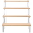 thumbnail image 4 of Display Shelf Acrylic Display Stand Multi-Tier Organizer For Cupcakes Home Dresser Khaki Storage 1Pack, 4 of 4