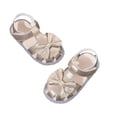 thumbnail image 2 of LYHaoo Girls Sandals Summer Girls' Small Children Solid Color Headband Bow Tie On Shoes With Beach Sandals Flip Flops Sizes 4.5 Toddlers(3-6 Months), 2 of 6
