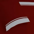 thumbnail image 4 of DNG Creations 4 Piece Two Tone Sheet Set - 10 Inch Deep Pocket ( Solid Burgundy/Silver - King ), 4 of 4