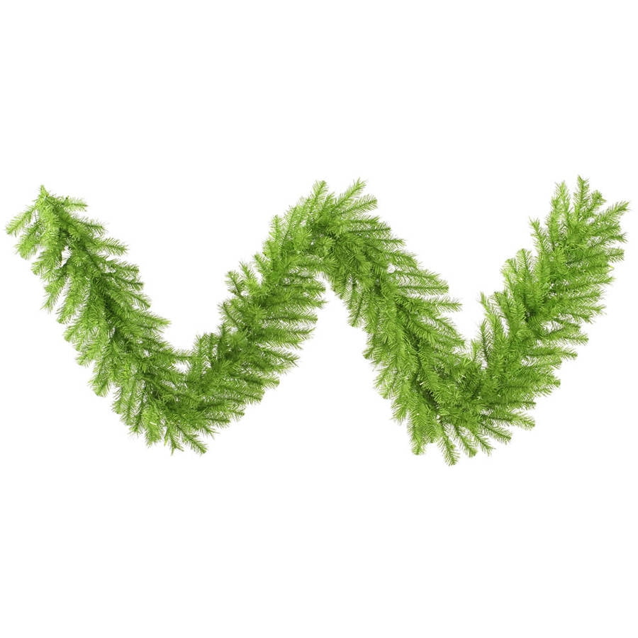 Vickerman 9' x 14" Lime/Green Tinsel Garland 240T