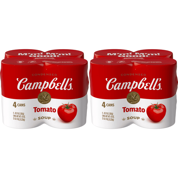Campbell's Condensed Tomato Soup, 4 pk pack of 2
