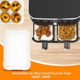 thumbnail image 3 of Rzvnmko Air Fryer Disposable Paper Liner 100pcs Non-stick Square Parchment Paper Heat-resistant Roasting Pad Oil-proof and Water-proof Baking Liner Compatible with Ninja Dual Air Fryer, 3 of 9