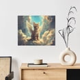 thumbnail image 6 of Picia Sunshine Cloud Cute Cat Pattern Decorative Picture – Unique Wall Art, Modern Canvas Print for Trendy Interiors (Horizontal), 6 of 6