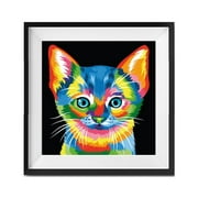 Adult Paint by Number, Colorful Kitten Pop Art, Winnie's Picks Painting Craft Kit