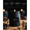 thumbnail image 4 of Craft & Kin Scented Black Candles for Men | Smokey Fireside Scented Candles | Long Lasting with 45 Hour Burn Time, 7.6oz, 4 of 6