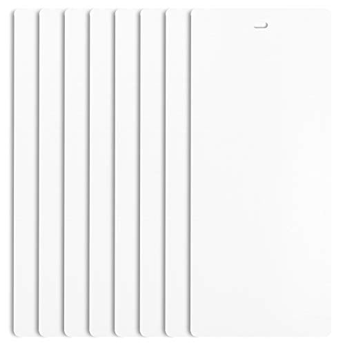 5 Pack Qty DALIX Ribbed Vertical Blinds Replacement Window Slats Vinyl White 