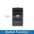 thumbnail image 3 of Interruptor de ventana eléctrica Unique Bargains para BMW 528i 535i XDrive M5 No.61319113771 Interruptor de control de ventana ABS negro lado trasero izquierdo y derecho, 3 of 7