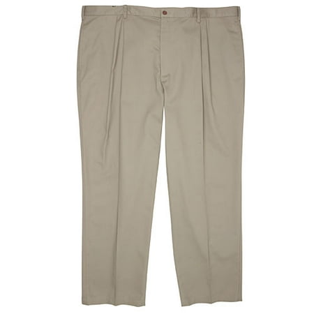 Farah - Big Men's Twill Stain-Free Pleated Pant