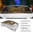 thumbnail image 5 of Zufioo 2024 Happy New Year Print Car Windshield Sunshade, UV Protection Heat Insulation Protective Cover Suitable for Car, SUV, Truck Auto Accessories-2024 Happy New Year, 5 of 8