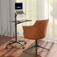 thumbnail image 2 of Simple Office Table for Laptop Standing Lift Computer Table Multi-function Reading Desk Convenient Mobile Office Desk My Lux Decor Round, 2 of 8