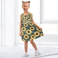 thumbnail image 7 of Girls Dress Sunflower Sleeveless Dress for Girls Hem A-Line Casual Sundress, 7 of 7