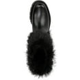 thumbnail image 4 of Franco Sarto Women's Brina Mid Calf Lug Bottom Boot Black Fur 8.5M, 4 of 5