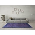 thumbnail image 3 of Ahgly Company Indoor Square Abstract Blue Contemporary Area Rugs, 8' Square, 3 of 4