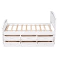 thumbnail image 5 of Aukfa 6 Drawers Platform Storage Bed, Solid Wood Captain Bed, Twin Size - White, 5 of 9