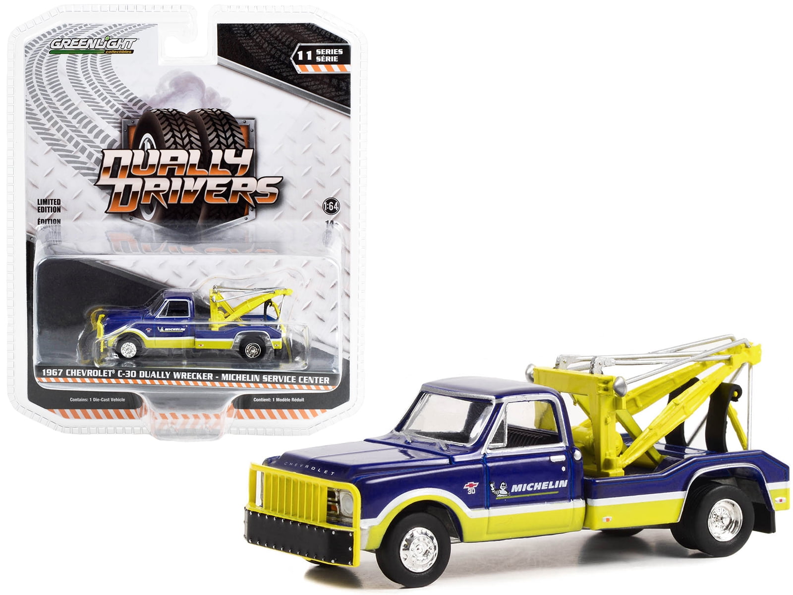1969 Ford F-100 Truck Blue and Yellow with White Top and Bed