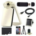 thumbnail image 1 of 6Ave Casio EX-TR60 Self Portrait/Selfie Digital Camera (Silky White) + 32GB microSD Class 10 Memory Card + Micro HDMI Ca, 1 of 3