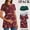 5-Red flower/Deep green/Gray, variant on Women's Short Sleeve Maternity T-Shirts Pregnancy Clothes
