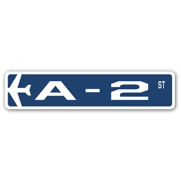 A-2 Street Sign Air Force Aircraft Military | Indoor/Outdoor | 36" Wide