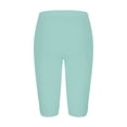 thumbnail image 6 of HAJWOH Capri Leggings for Women Cotton Knee Length Leggings Stretch Summer Lightweight Pants Casual Athletic Running Workout Yoga Pants, 6 of 6