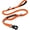 Orange, variant on Tactical Dog Leash Heavy Duty,4-6FT Shock Absorbing Bungee Dog Leash with 2 Padded Handle,Metal Carabiner Clip,Car Seatbelt,Strong No Pull Dog Leash for Medium Large X-Large Dogs,Coyote Brown
