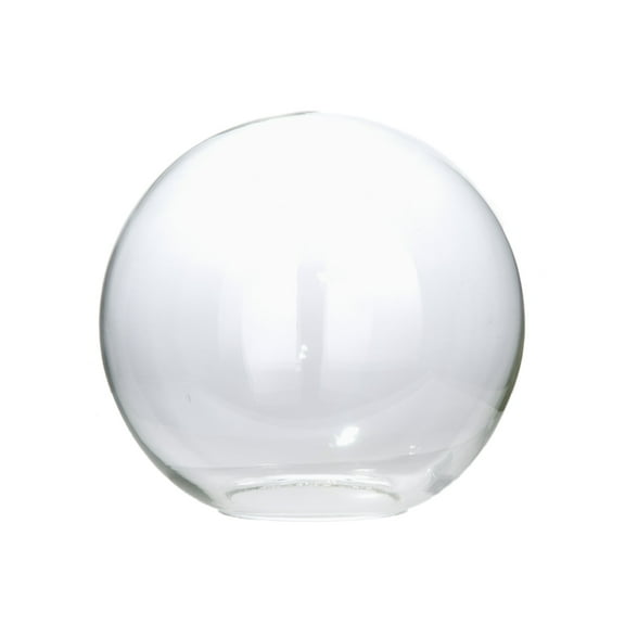 B&P Lamp® 10" Diameter, Clear Glass Neckless Ball Shade, 4" Fitter